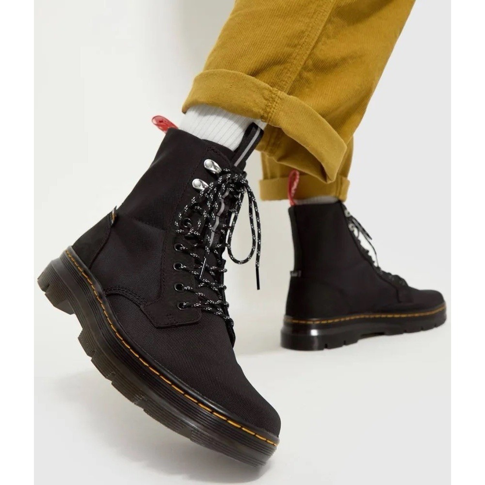 Dr Martens x Herschel comb II black sz 9M 10W  27403001 LIMITED EDITION